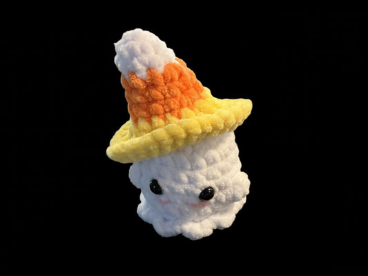 Baby Ghost with Candy Corn Hat